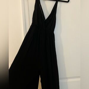 New Zara Black Jumpsuit. Open back